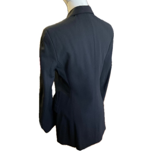 Piazza Sempione Black Rayon Button Up Blazer size 40 vintage PRISTINE - Picture 6 of 13